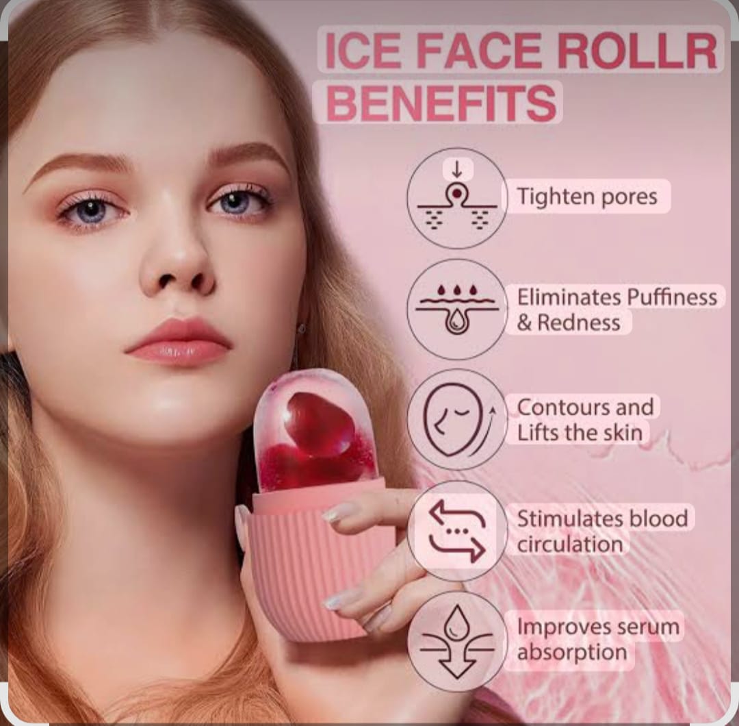 Solvix™ Professional Ice Roller – Instant Facial Cooling & De-puffing Tool