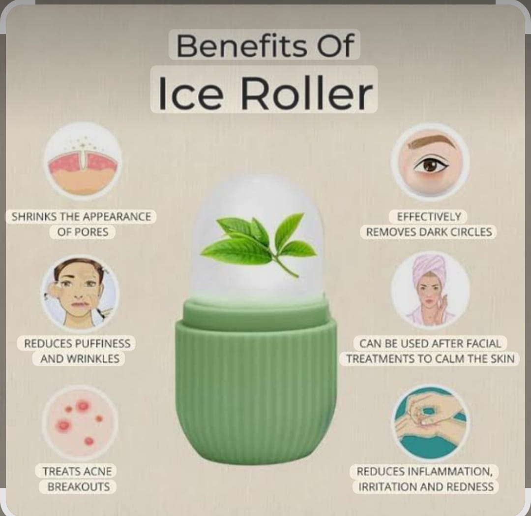 Solvix™ Professional Ice Roller – Instant Facial Cooling & De-puffing Tool
